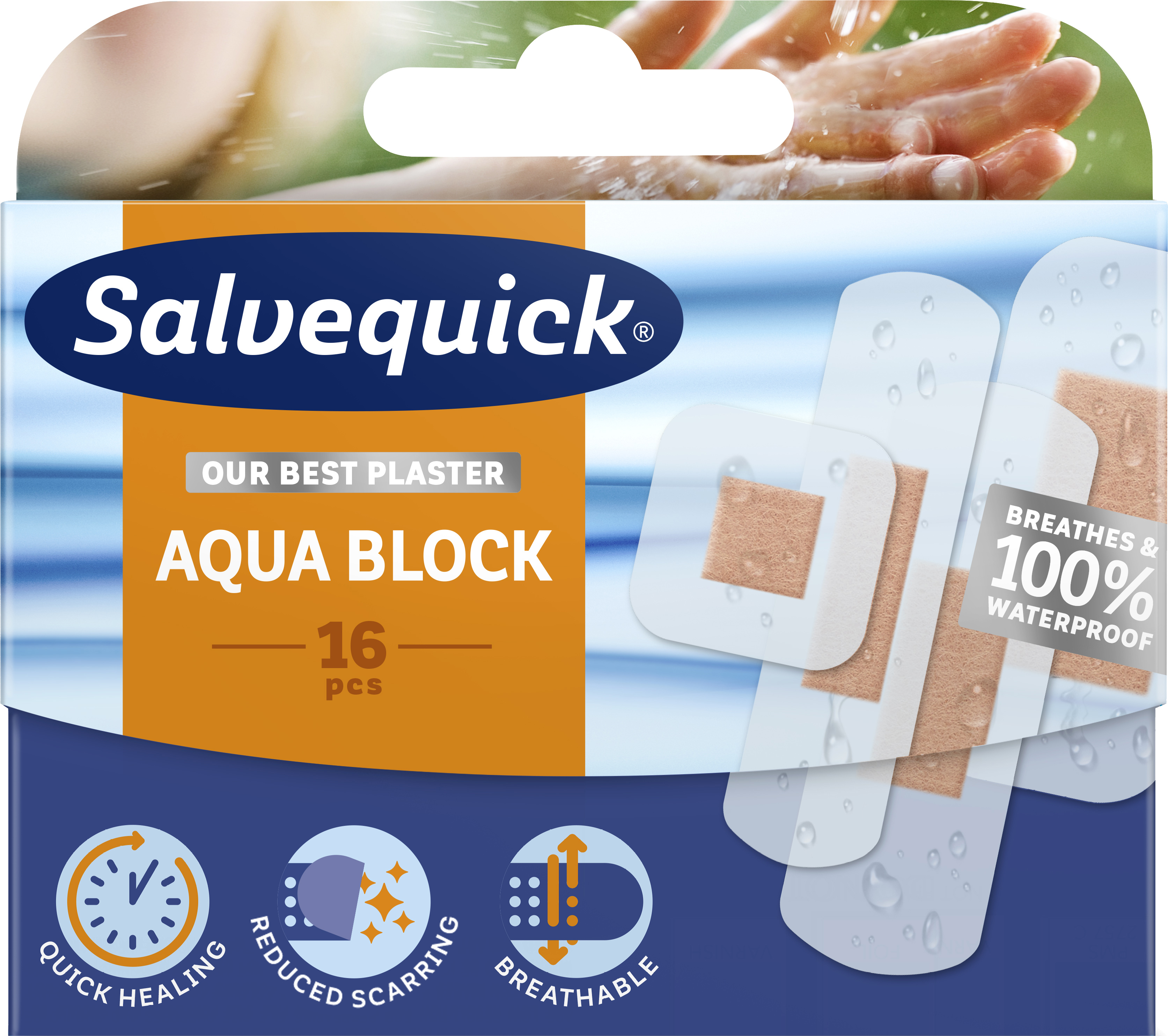 Salvequick Aqua Block 16 Stk