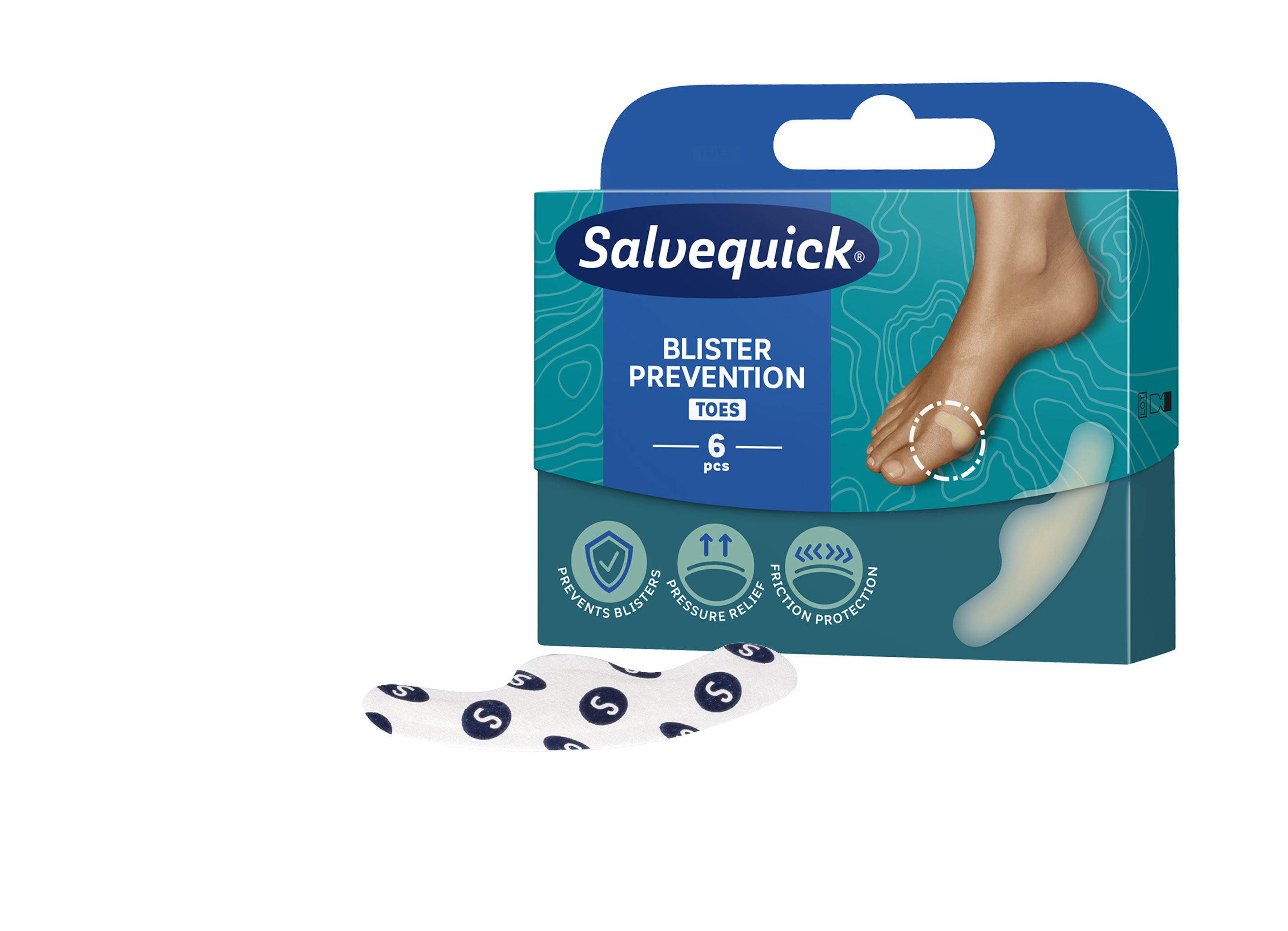 Salvequick Blister prevention Tenen 6 Stk