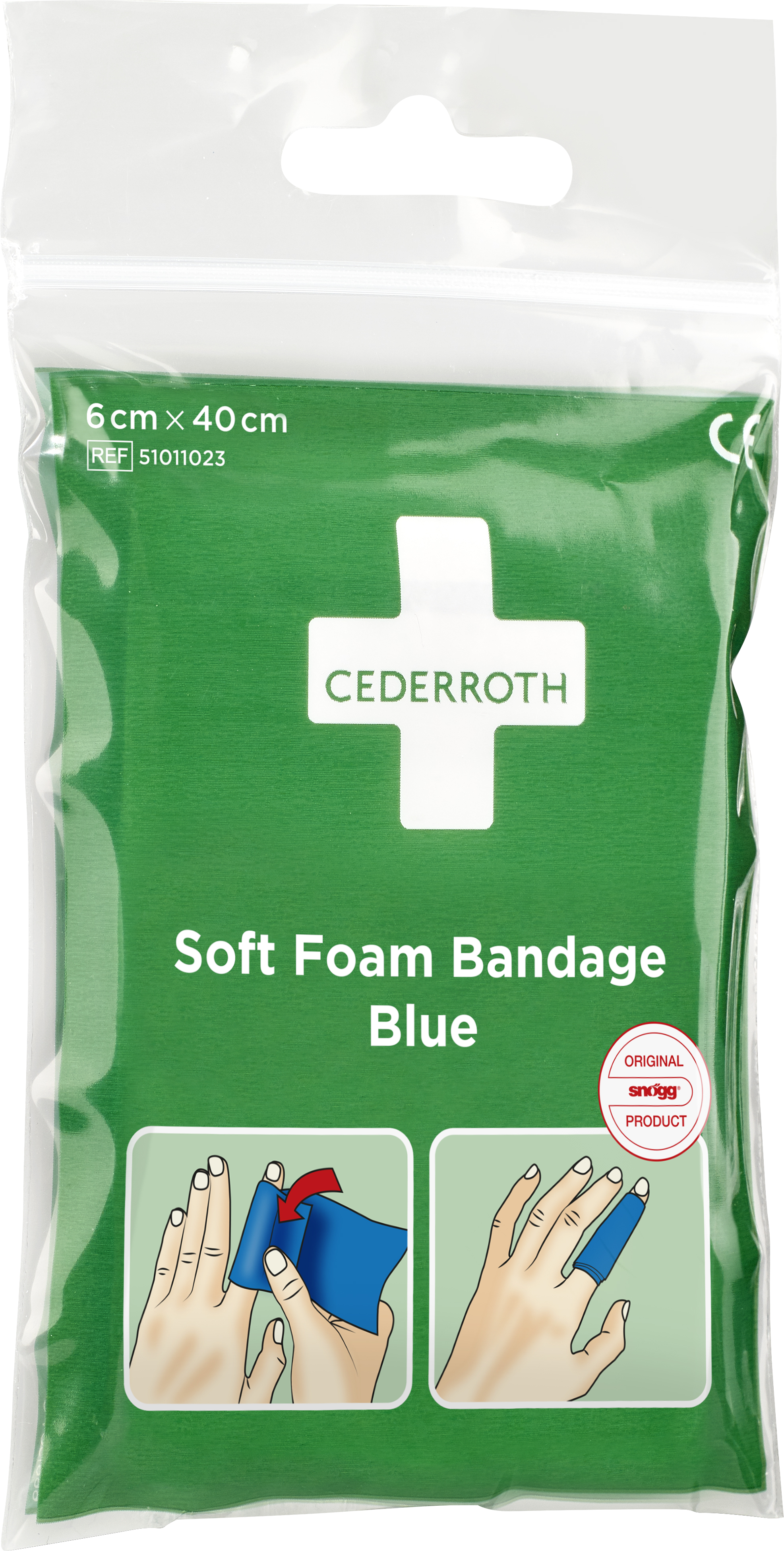 Soft Foam Bandage Blue – Zakformaat 6×40 cm